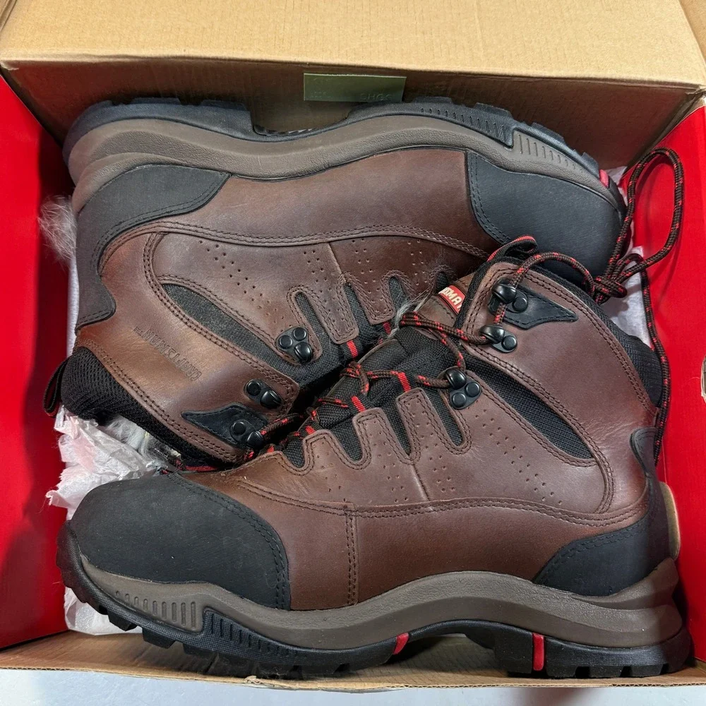 Craftsman Mens 9.5 Waterproof Composite Safety Toe Work Boots Brown 84998 NEW